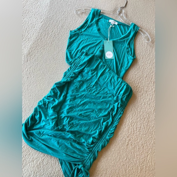 NWT Laguna Henley Mini Dress - Koy Resort - S Aquamarine - Picture 5 of 14